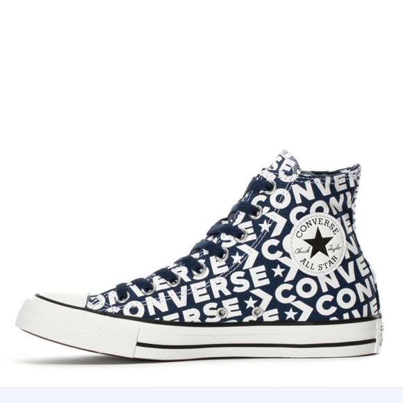 Converse Other - Chuck Taylor All Star Hi Wordmark Navy/White SZ 8